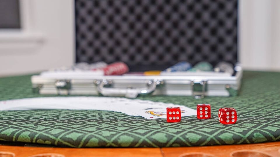 Play a game of poker at our poker table with your friends and family! 