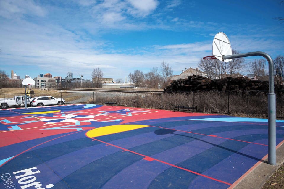 Head down the street and shoot some hoops