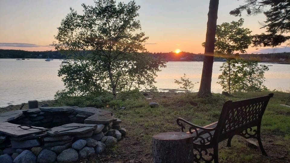 Enjoy the views of Hatchet Cove and the incredible sunset!
