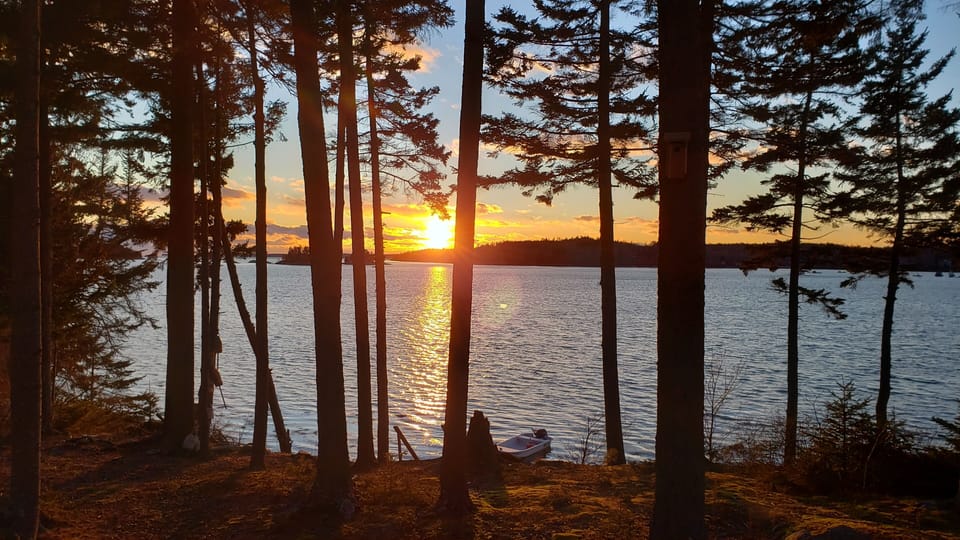Enjoy the views of Hatchet Cove and the incredible sunset!