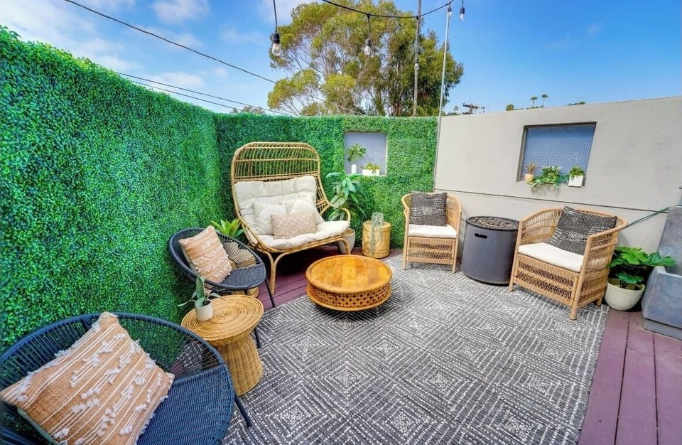 outdoor patio from front door 