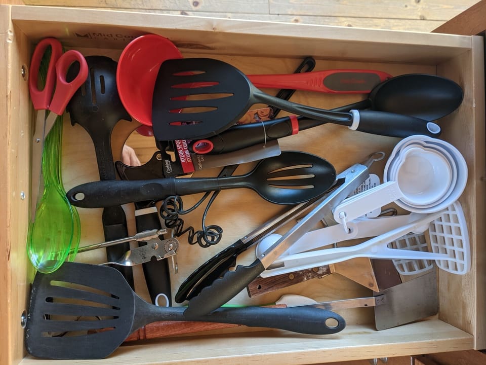 plenty of utensils