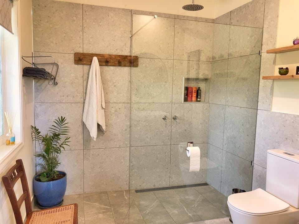 Master bedroom ensuite with assessability-friendly shower 