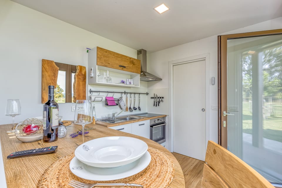 Kitchen and dining area