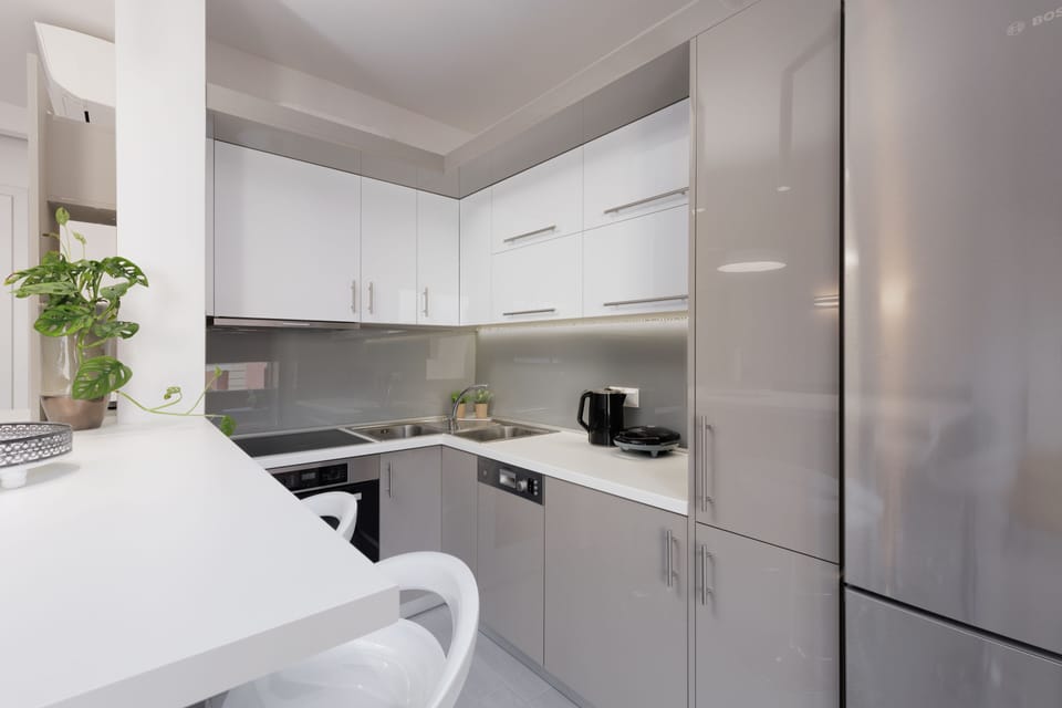 Luxury Apartment, 2 Bedrooms | Private kitchen | Full-size fridge, oven, stovetop, dishwasher