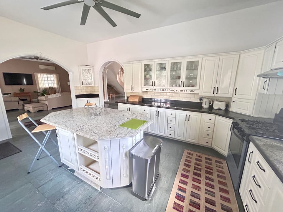 Villa | Private kitchen | Coffee/tea maker, fridge, microwave, oven