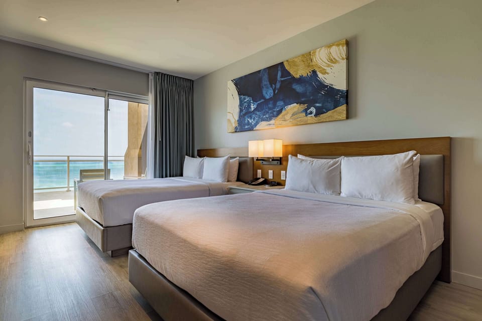 In-room safe, desk, laptop workspace, blackout drapes