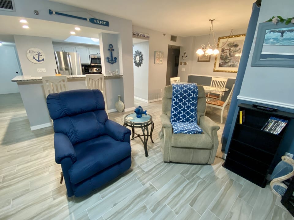 Recliner and electric lift chair, complete comfortable living room seating.