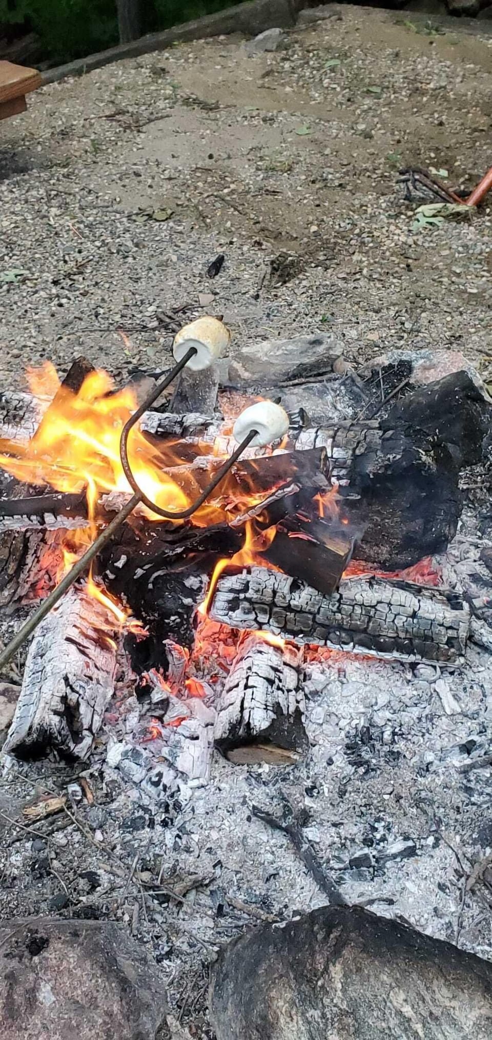 Lots of pokers for smores, hot dogs or other favorite bonfire delights.