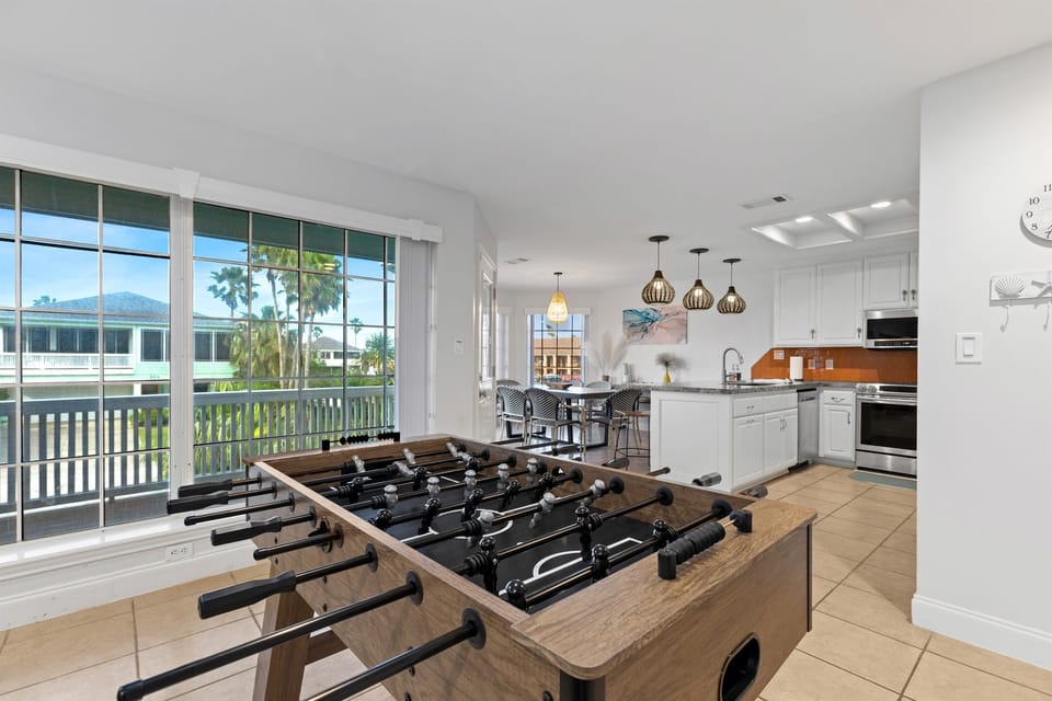 Add excitement to your stay with foosball matches right in the comfort of the home.