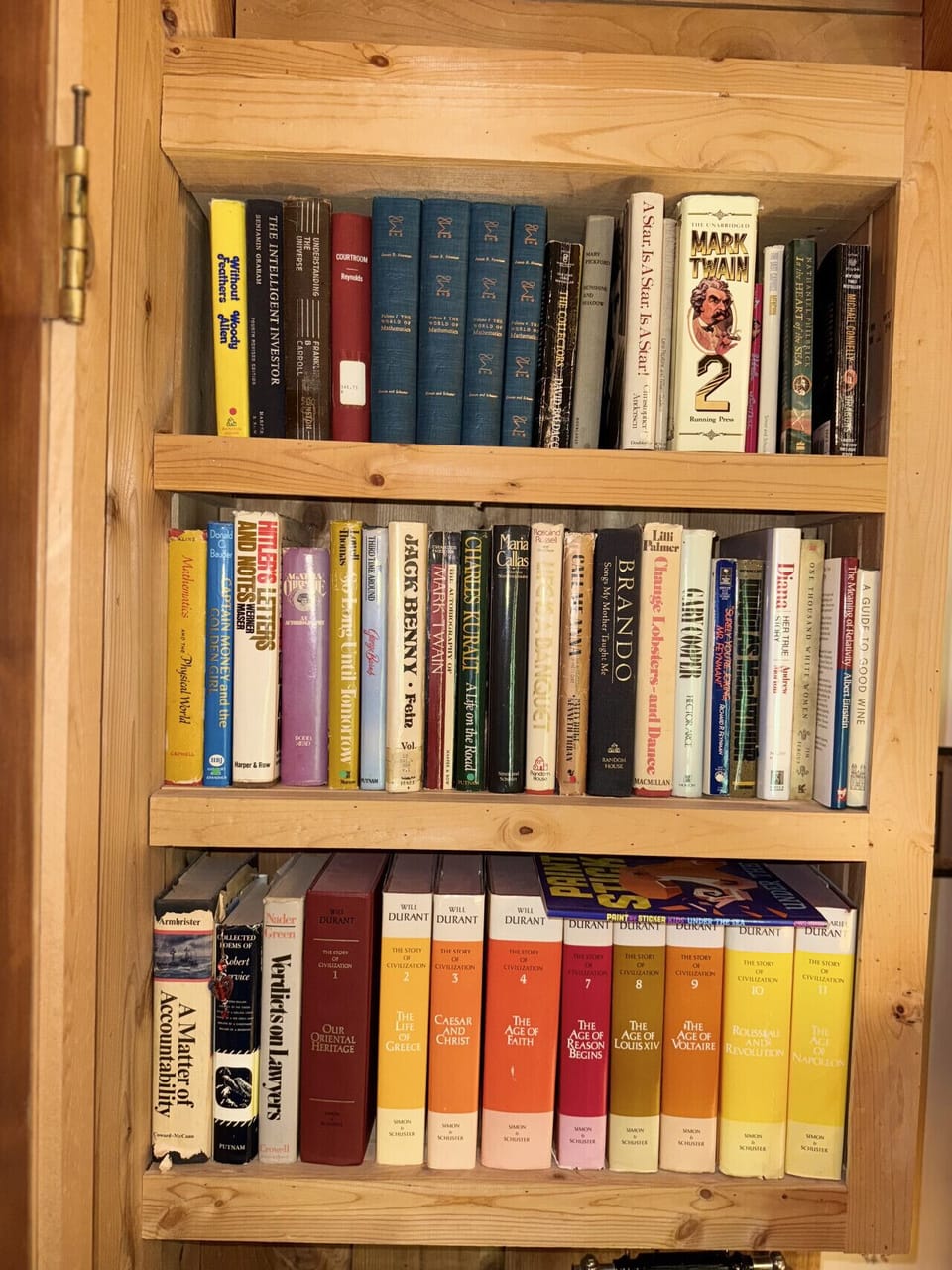 Cabin rule #1: every guest must judge at least one book by its dusty cover