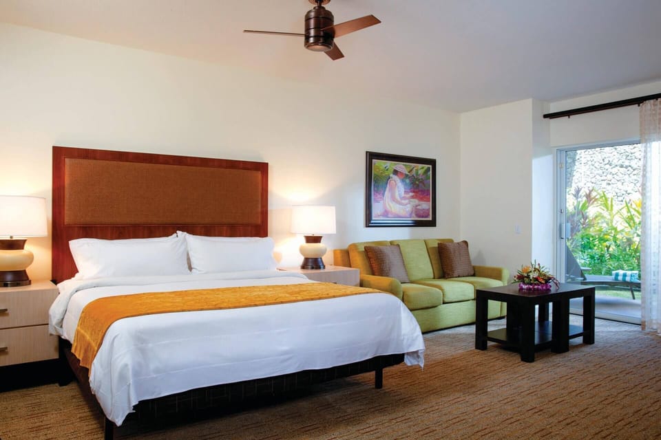 Guest Bedroom features a king bed and sleeper sofa for 2 (Island View).