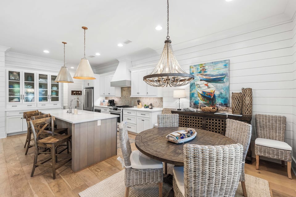 Open Concept Kitchen and Dining Area