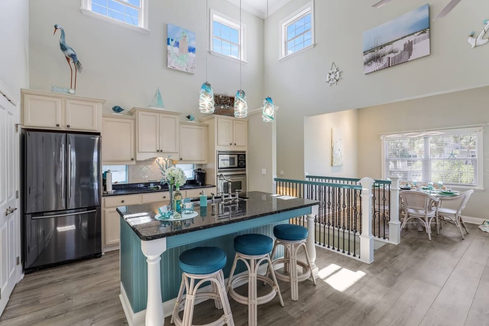 Extra counter top dining space