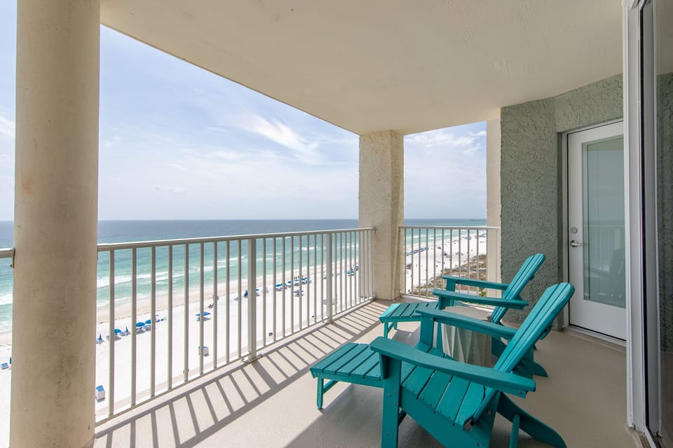 Private balcony.