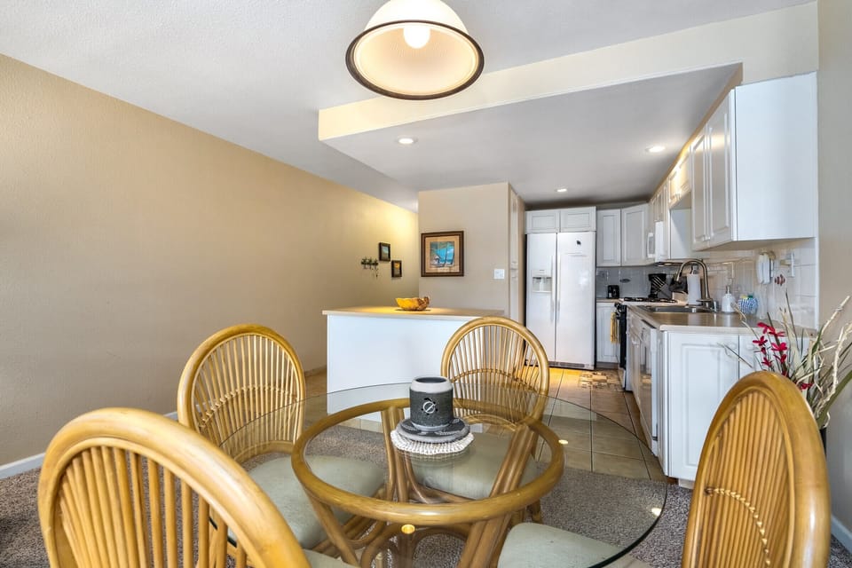 Dine indoors with seating up to four