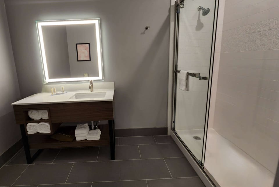 Free toiletries, hair dryer, towels, soap