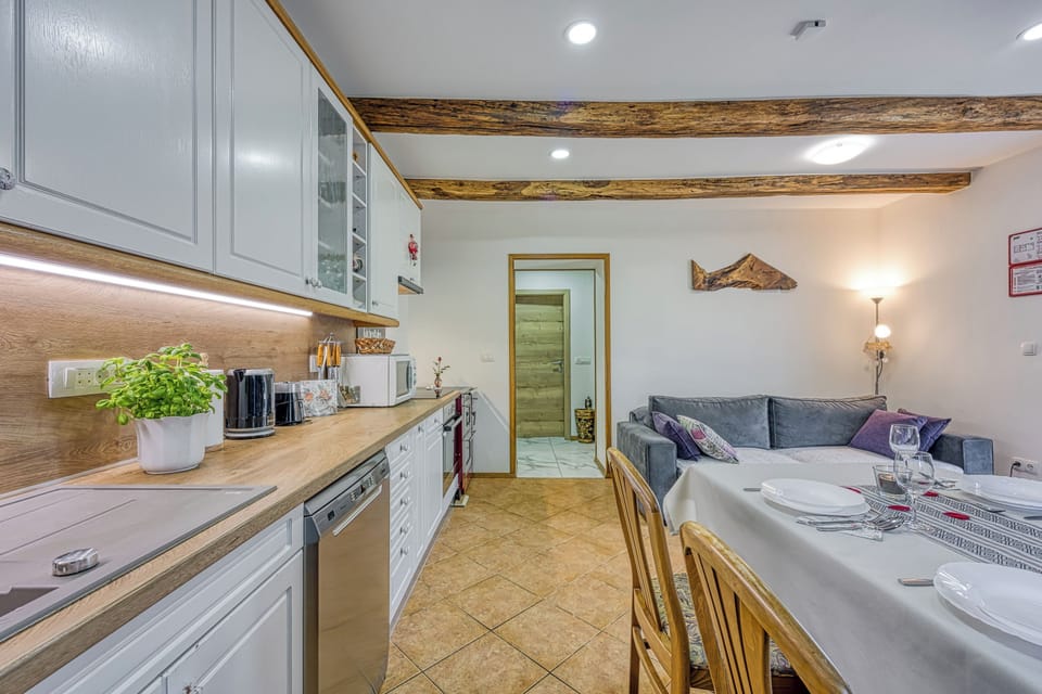 Kitchen and dining area