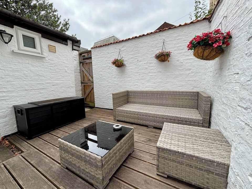 private outdoor area at the back
