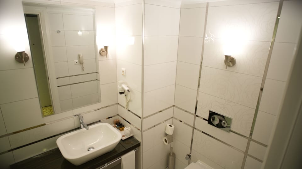 Double Room | Bathroom | Hair dryer, slippers