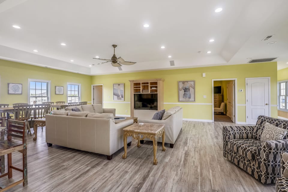 The spaciousness of this home is enhanced by the open floor plan.