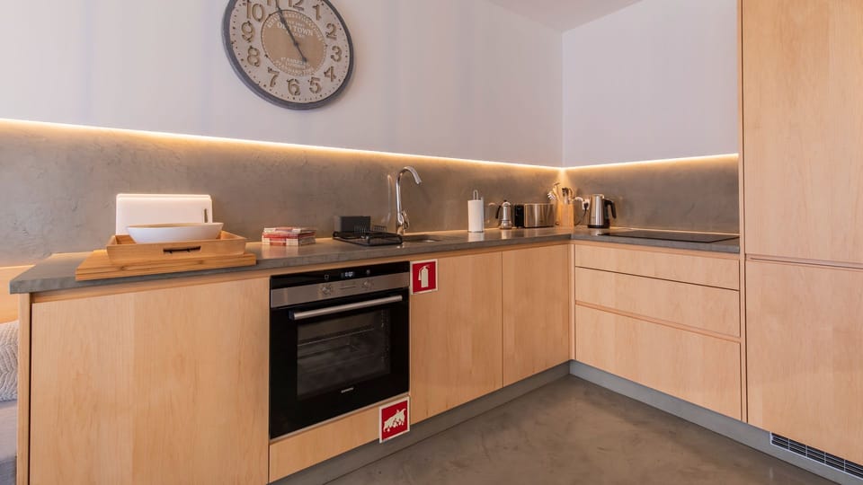 A kitchen that comes well-equipped with all the appliances you may require during your stay  #airbnb #airbnblisbon #portugal #pt #lisbon