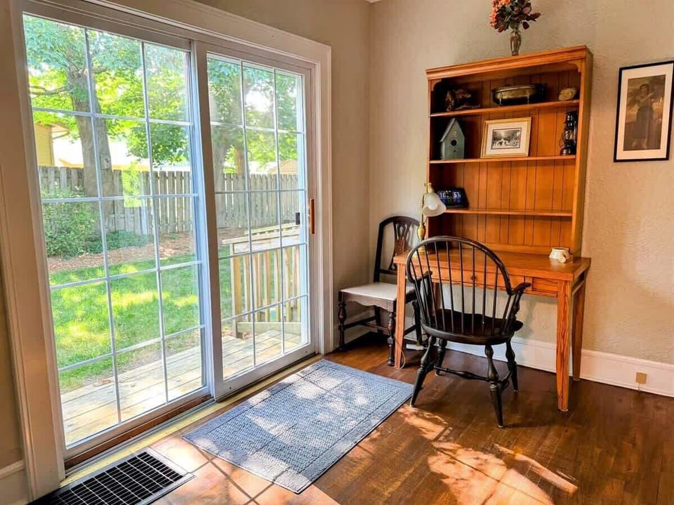 Open the Sliding Glass Door to the Freshwater Breeze in the Trees