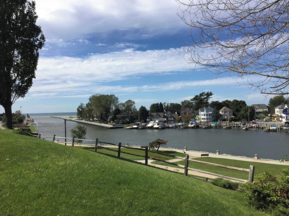 Take in the Back Yard Views Facing South Haven Marina and Local Boat Slips