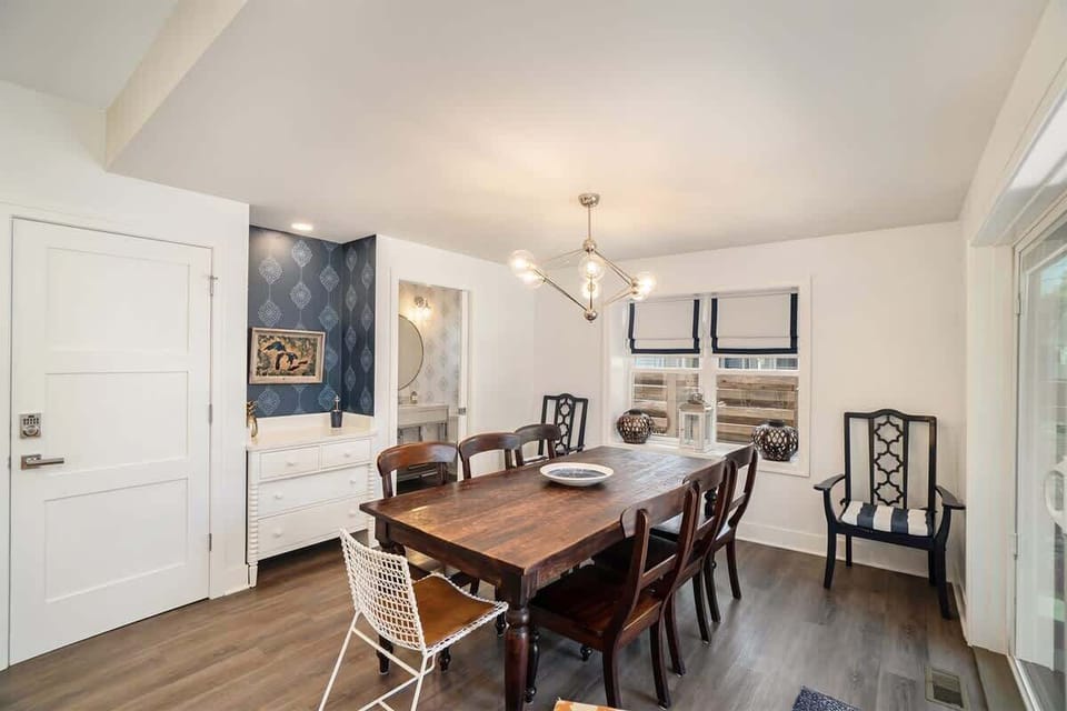 Reconnect with Loved Ones in the Dining Room at SH Cottage