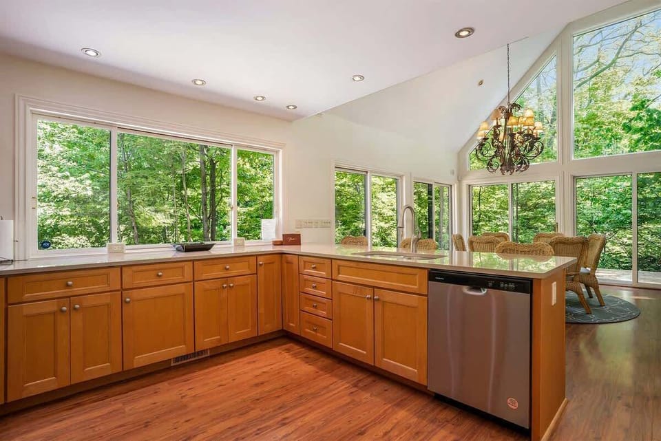 Make Meal Prep a Breeze with the Generous Counterspace in The Guest House`s Kitchen