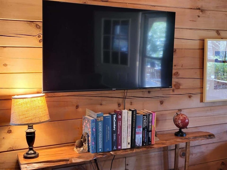 New Large Flat Screen Smart TV in Living Area