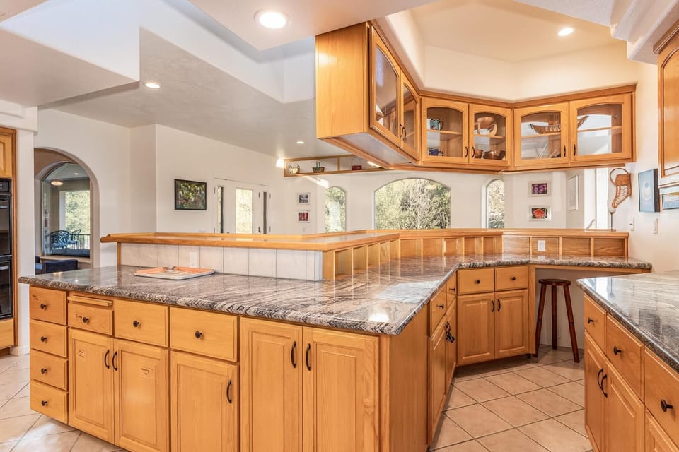 Abundant cabinet space offering ample storage for all your kitchen essentials.