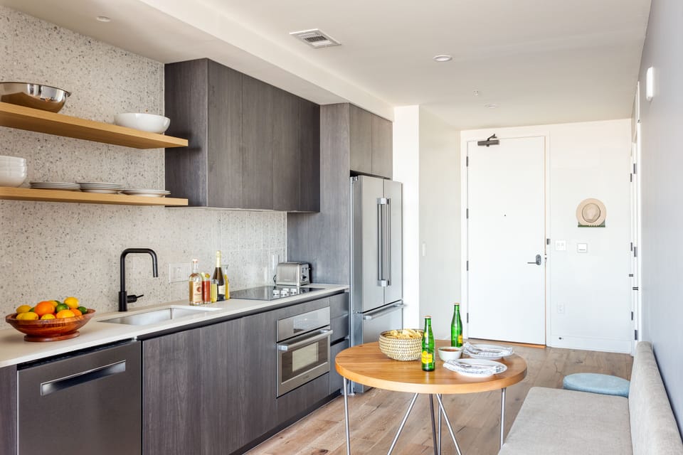 A washer and dryer is also available in room.