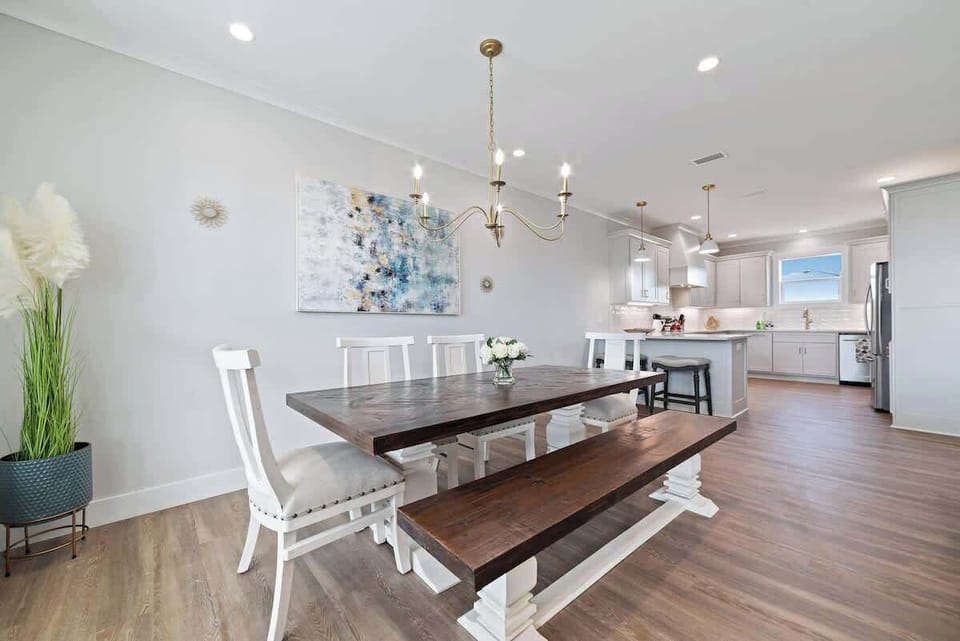 Large Dining Set with Gourmet Kitchen