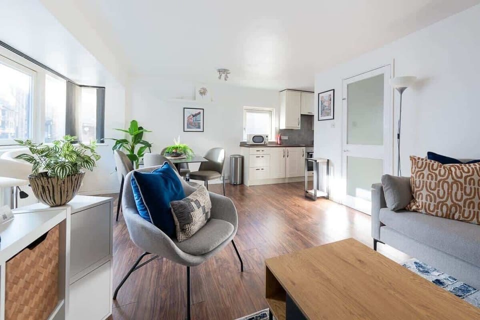 open floor layout of the living space