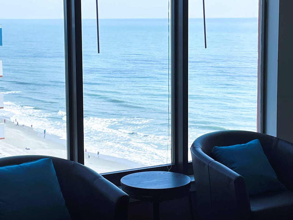 Ocean view from the living area