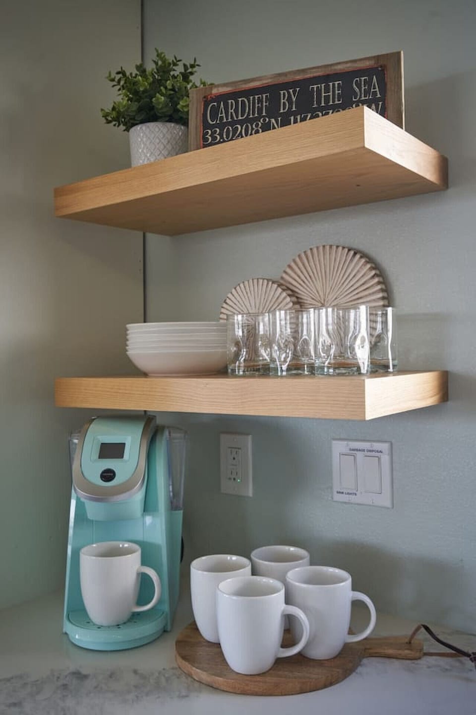 keurig coffe bar, we also have a drip coffee maker