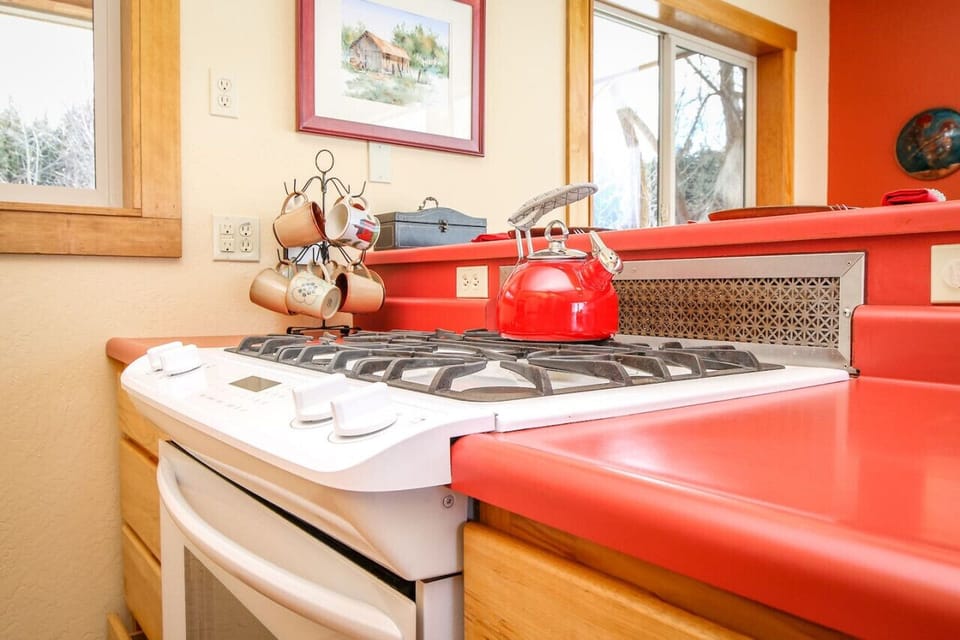 Gourmet gas cooktop and oven!