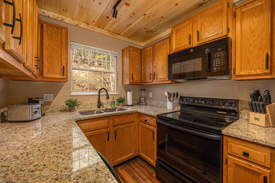 Fully stocked kitchen