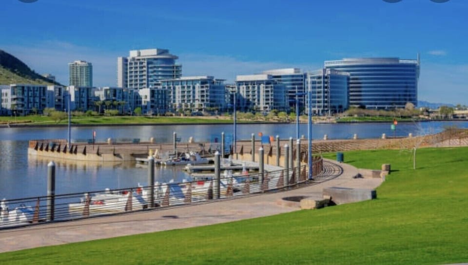 Tempe town lake (1.5 miles away) 