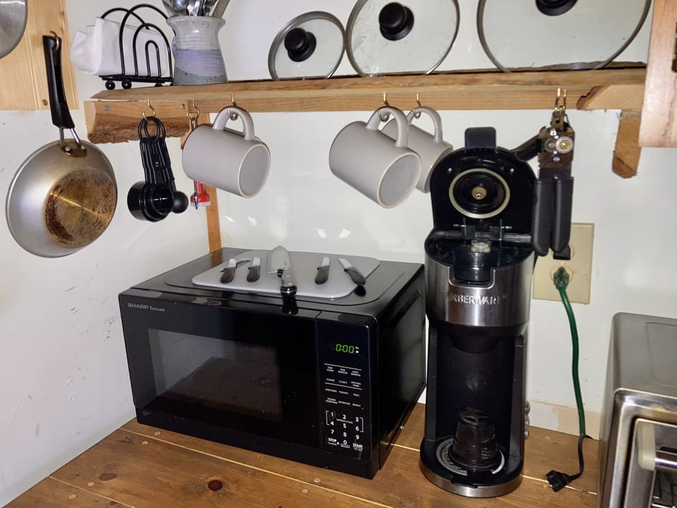 Mesh cup provided for Keurig machine