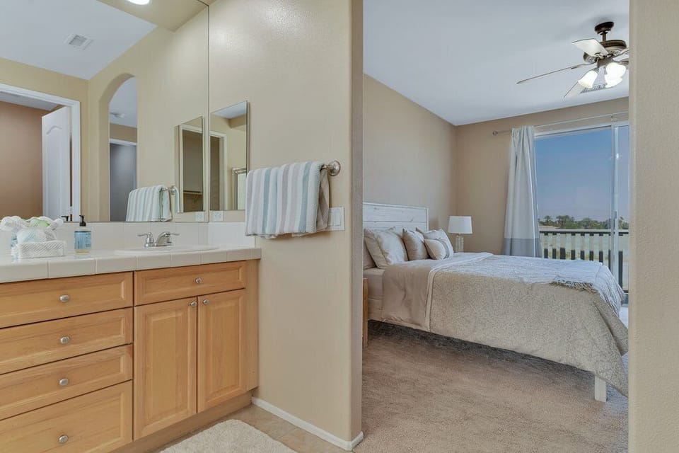 Master bath to bedroom