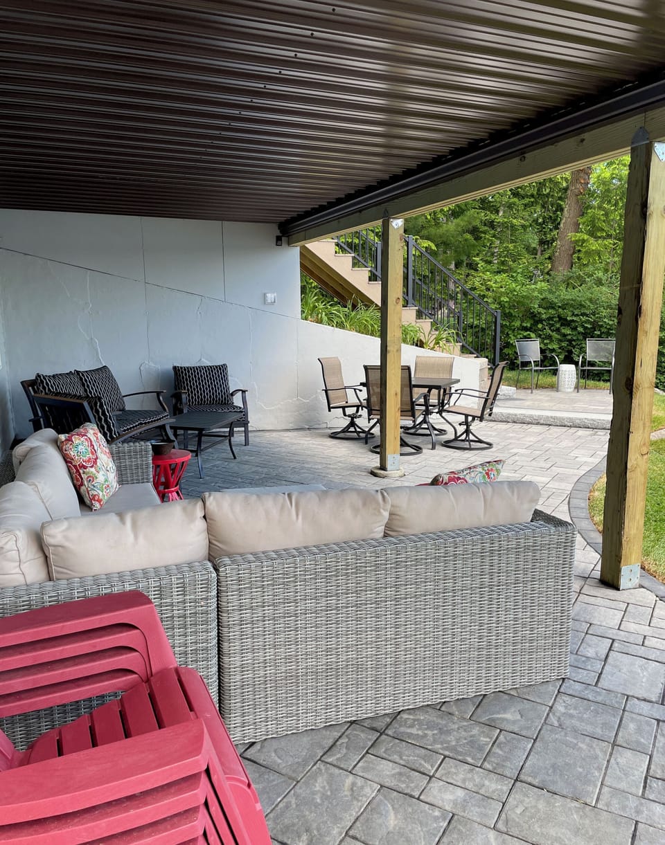 Dry Patio Area under the Deck