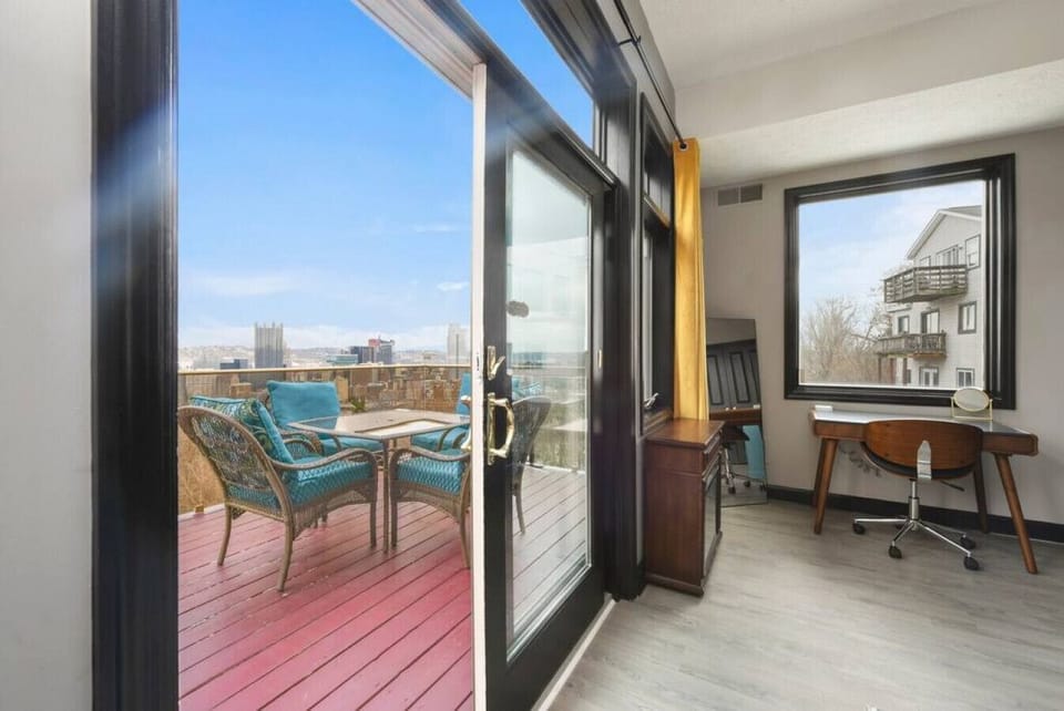 Did we mention views? Here`s the view from the other bedroom! Blinds can be pulled for privacy as needed.
