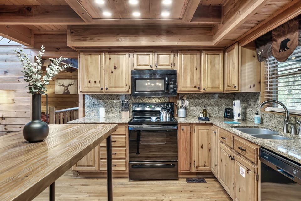 Dishwasher, microwave, oven, stove top, and more!