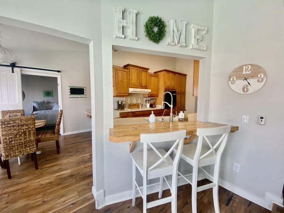 Counter Area with hi-top chairs