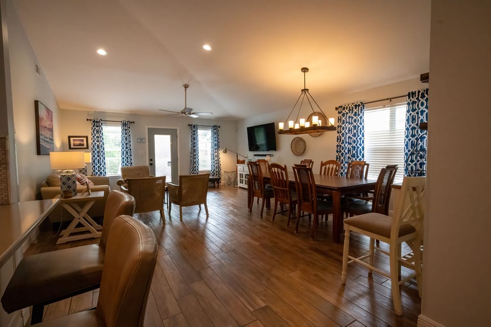 living and dining area