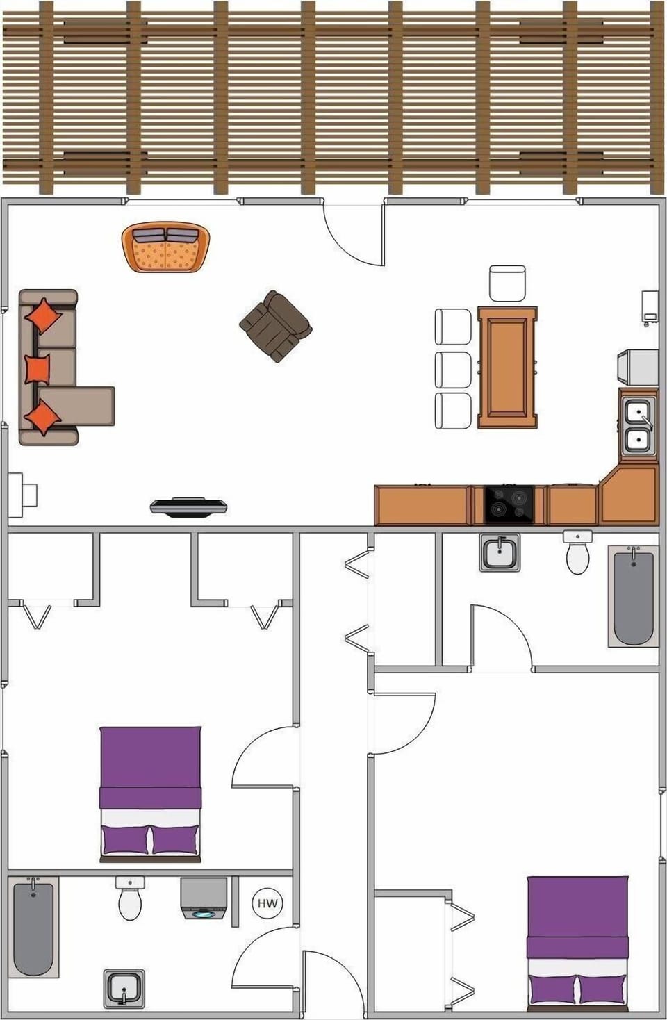 Cabin layout.