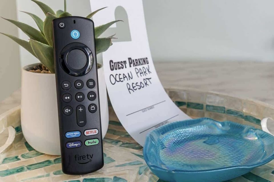 A great place to relax and watch your favorite TV show after a day at the beach.