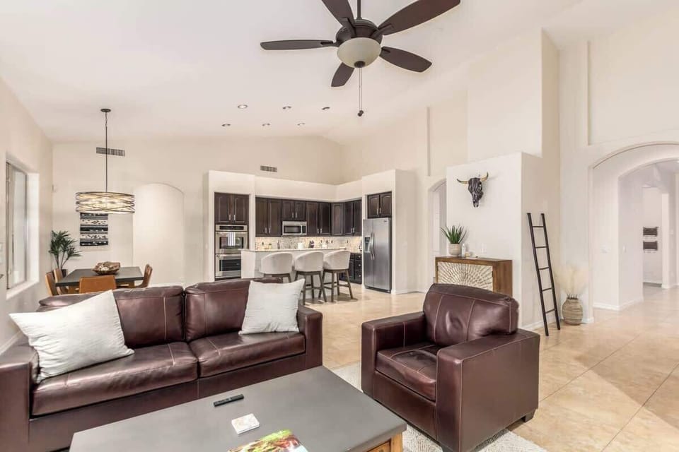 Leather Sofa set with room for the whole family